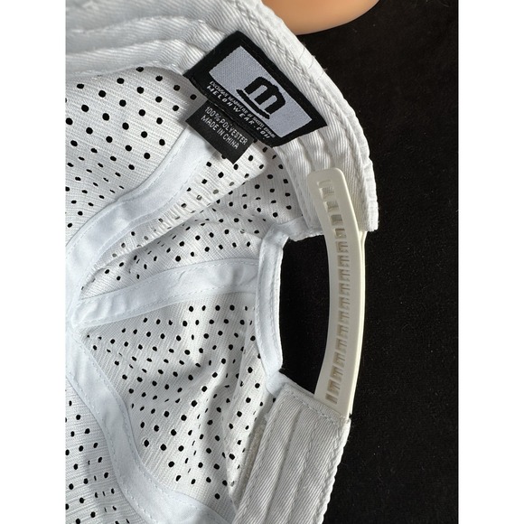 Tampa Bay Rays Adjustable Strap Mens Baseball Cap Hat White Melon Wear - Picture 8 of 9